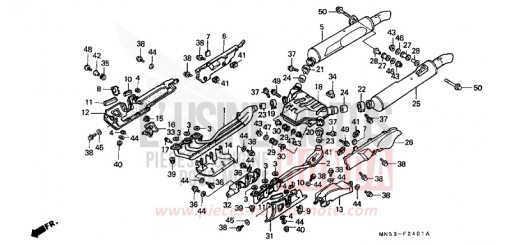 ABGAS-SCHALLDAEMPFER (GL1500SEM/SEN) GL1500SEM de 1991